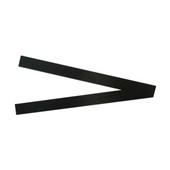 QUARTET MAGNETIC STRIPS 25 X 300MM BLACK PACK 2