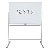 BOYD VISUALS WHITEBOARD ACRYLIC MOBILE PIVOTING H900 X W1200MM WHITE