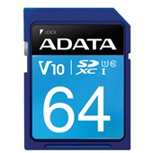 ADATA PREMIER ASDX64GUICL10R SD MEMORY CARD SDHC UHSI UHS CLASS 1 64GB