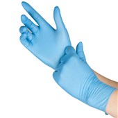 NITRILE GLOVE POWDER FREE LARGE BLUEBLACK BOX 100