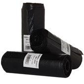 COVERIS EASIROLL RUBBISH BAG WHEELY BIN LINER 240L W1150 X L1470MM BLACK ROLL 25