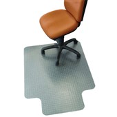 SYLEX CHAIRMAT VINYL LOW TO MEDIUM PILE CARPET SMALL W900 X L1200MM CLEAR