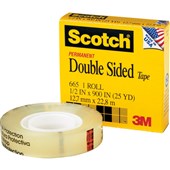 SCOTCH 665 DOUBLE SIDED TAPE 127MM X 228M