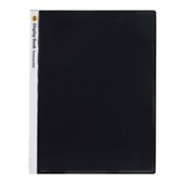 MARBIG DISPLAY BOOK NONREFILABLE INSERT COVER 20 POCKET A4 CLEARBLACK