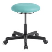 EDEN BUTTON STOOL HEIGHT ADJUSTABLE 1LEVER CASTOR BASE CHARISMA FROST