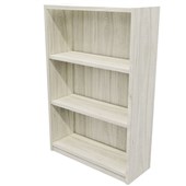 ZEALAND COMMERCIAL BOOKCASE 3 TIER W800 X D300 X H1200MM COASTAL ELM