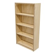 ZEALAND COMMERCIAL BOOKCASE 4 TIER W800 X D300 X H1500MM PREMIUM PLY