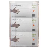 POMONA TRIPLE WALL MOUNTED GLOVE DISPENSER HOLDER