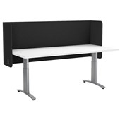 ACOUSTIC DESK SCREEN POD 12MM 1800 X 600MM BLACK