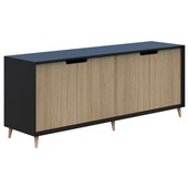 ACCENT OSLO CREDENZA W1500 X D450 X H720MM CLASSIC OAKBLACK