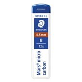 STAEDTLER 250 MARS MICRO CARBON MECHANICAL PENCIL LEAD REFILL B 05MM TUBE 12