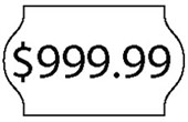 METO PRICE MARKING LABELS 32 X 19 WHITE PERMANENT LABEL