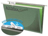 ACCOFLEX SUSPENSION FILE CLASSIC FOOLSCAP GREEN PACK 10