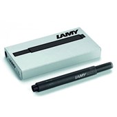 LAMY T10 FOUNTAIN PEN INK CARTRIDGE BLACK PACK 5