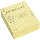 OLYMPIC TELEPHONE MESSAGE PAD W115 X L99MM 50 LEAF YELLOW