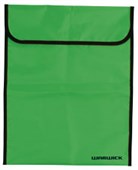 WARWICK HOMEWORK BAG HOOK AND LOOP W290 X H360MM LARGE FLUORO LIME