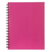 SPIRAX 512 NOTEBOOK 7MM RULED HARD COVER SPIRAL BOUND A4 200 PAGE PINK