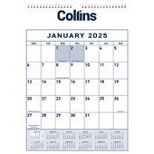 COLLINS WALL CALENDAR ONE MONTH TO VIEW W295 X L422MM ODD YEAR