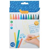 JOVI FELT TIP PEN 1612 WASHABLE ASSORTED BOX 12