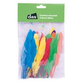 DAS FEATHER ASSORTED COLOURS PACK 60