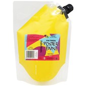 5 STAR TEMPERA POSTER PAINT POUCH WASHABLE 15L YELLOW