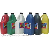 5 STAR TEMPERA POSTER PAINT WASHABLE BOTTLE 2L BURGUNDY