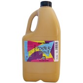 5 STAR TEMPERA POSTER PAINT WASHABLE BOTTLE 2L YELLOW OCHRE