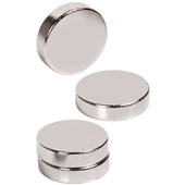 QUARTET INFINITY EXTRA STRONG MAGNETIC BUTTONS 11MM SILVER PACK 4