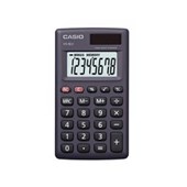 CASIO HANDHELD CALCULATOR HS8LVBK 8 DIGIT BLACK