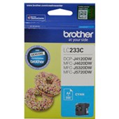 BROTHER LC233C INK CARTRIDGE CYAN