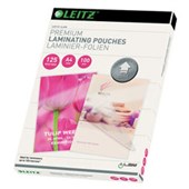 LEITZ ILAM LAMINATING POUCH 125 MICRON A4 CLEAR PACK 100