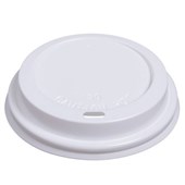 DISPOSABLE CUP LID RIPPLE WRAP 240ML WHITE PACK 100