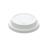 HUHTAMAKI DISPOSABLE CUP LID DOMED WHITE PACK 100