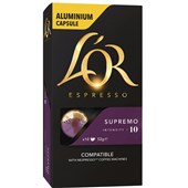 LOR ESPRESSO COFFEE CAPSULES SUPREMO BOX 10