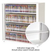 EUROPLAN PREPUNCHED SHELF AND CLIPS FOR SHELVING SYSTEM SILVER QUILL