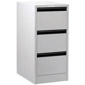 PRECISION CLASSIC VERTICAL FILING CABINET 3 DRAWER W470 X D620 X H1020MM WHITE SATIN