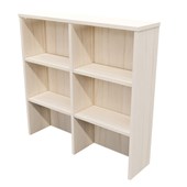 ZEALAND HUTCH W1200 X D300 X H1165MM WASHED MAPLE