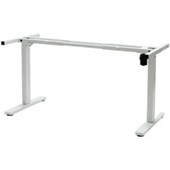 TIDAL HEIGHT ADJUSTABLE DESK FRAME ONLY UNASSEMBLED W1800 X D620 H6201150MM WHITE