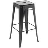 EDEN INDUSTRY BAR STOOL W430 X D430 X H760MM BLACK