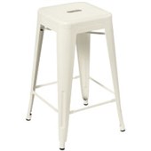 EDEN INDUSTRY KITCHEN BAR STOOL W410 X D410 X H660MM WHITE