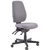 BURO AURA ERGO OFFICE CHAIR HIGHBACK 3LEVER DARK GREY