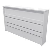 ZEALAND RECEPTION COUNTER LINEA TO FIT W1800 DESK W1860 X D300 X H1125MM WHITE