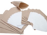 FLAT PAPER BAG NO2 W160 X H200MM BROWN PACK 1000