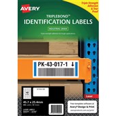 AVERY 959220 EXTRA STRONG TRIPLEBOND LABELS 457 X 254MM WHITE PACK 10