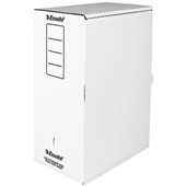 ESSELTE STORAGE BOX DOUBLE W160 X D253 X H385MM FOOLSCAP WHITE