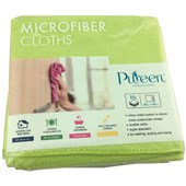 PURE MICROFIBRE CLOTH DRY W400 X H400MM GREEN PACK 10