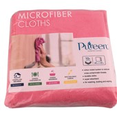 PURE MICROFIBRE CLOTH DRY W400 X H400MM PINK PACK 10