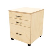 ZEALAND MIRAGE MOBILE 2 DRAWER 1 FILE W465 X D500 X H600MM PREMIUM PLY