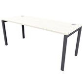 ZEALAND NOVAH DESK W1500 X D600 X H725MM BLACK BASE COASTAL ELM TOP