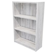 ZEALAND COMMERCIAL BOOKCASE 3 TIER W800 X D300 X H1200MM NORDIC PINE